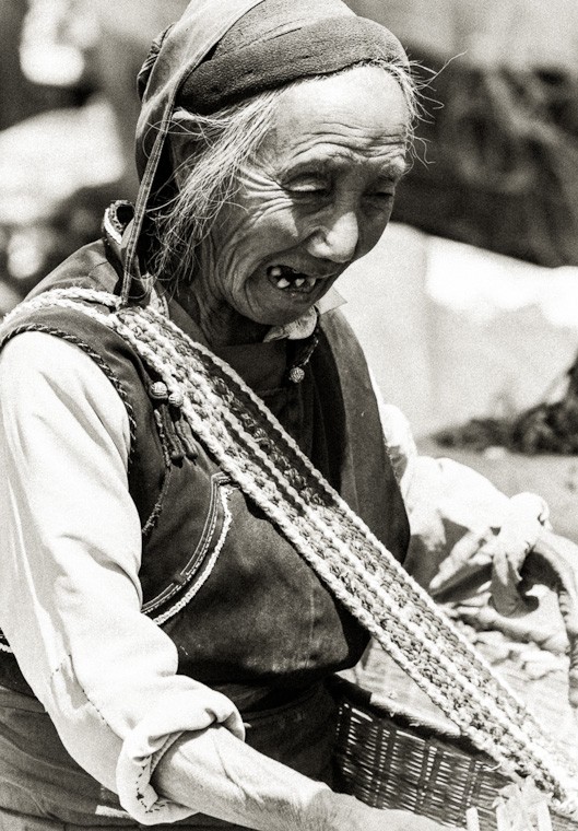Cotygodniowy targ w Shaping (okolice Dali) (Chiny 100 lat temu)